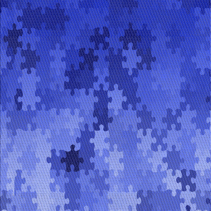 Patterned Blue Rug, pat2167blu