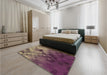 Patterned Dark Almond Brown Rug in a Bedroom, pat2167brn