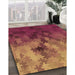 Machine Washable Transitional Orange Rug in a Family Room, wshpat2167org