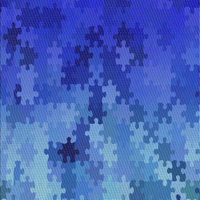 Patterned Blue Novelty Rug, pat2167
