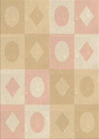 Machine Washable Transitional Khaki Gold Rug, wshpat2168brn