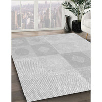 Patterned Platinum Gray Rug, pat2168gry