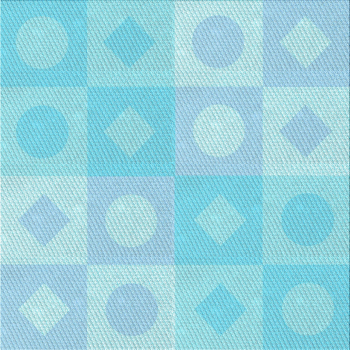 Round Machine Washable Transitional Diamond Blue Rug, wshpat2168lblu