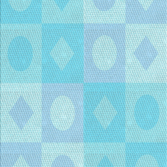 Patterned Diamond Blue Rug, pat2168lblu