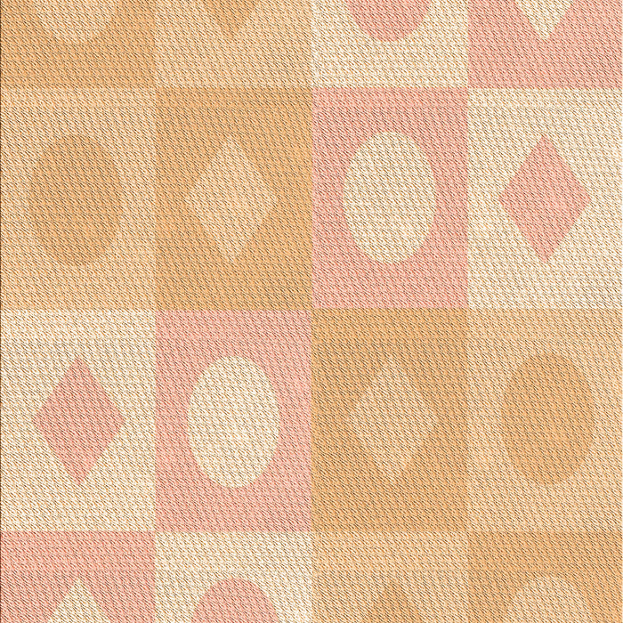 Machine Washable Transitional Pastel Orange Rug, wshpat2168org