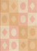 Patterned Pastel Orange Rug, pat2168org