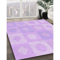 Patterned Purple Rug, pat2168pur