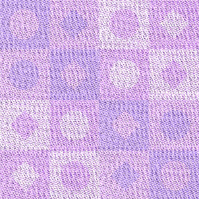 Round Patterned Purple Rug, pat2168pur