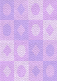 Machine Washable Transitional Purple Rug, wshpat2168pur