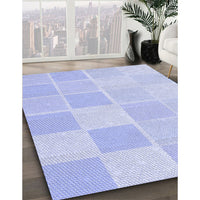 Patterned Blue Rug, pat2169blu