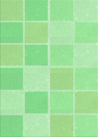 Machine Washable Transitional Green Rug, wshpat2169grn