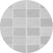 Square Patterned Platinum Gray Rug, pat2169gry