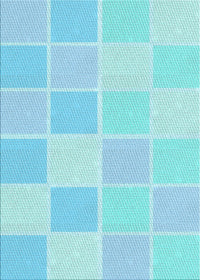 Machine Washable Transitional Diamond Blue Rug, wshpat2169lblu