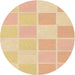 Square Patterned Sun Yellow Rug, pat2169org