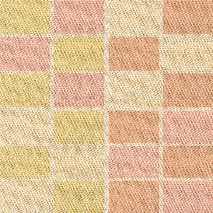 Round Patterned Sun Yellow Rug, pat2169org