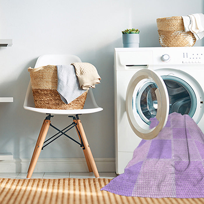 Machine Washable Transitional Violet Purple Rug in a Washing Machine, wshpat2169pur