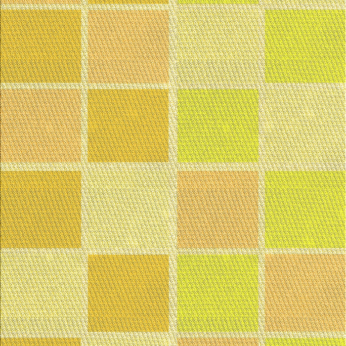 Patterned Neon Yellow Rug, pat2169yw