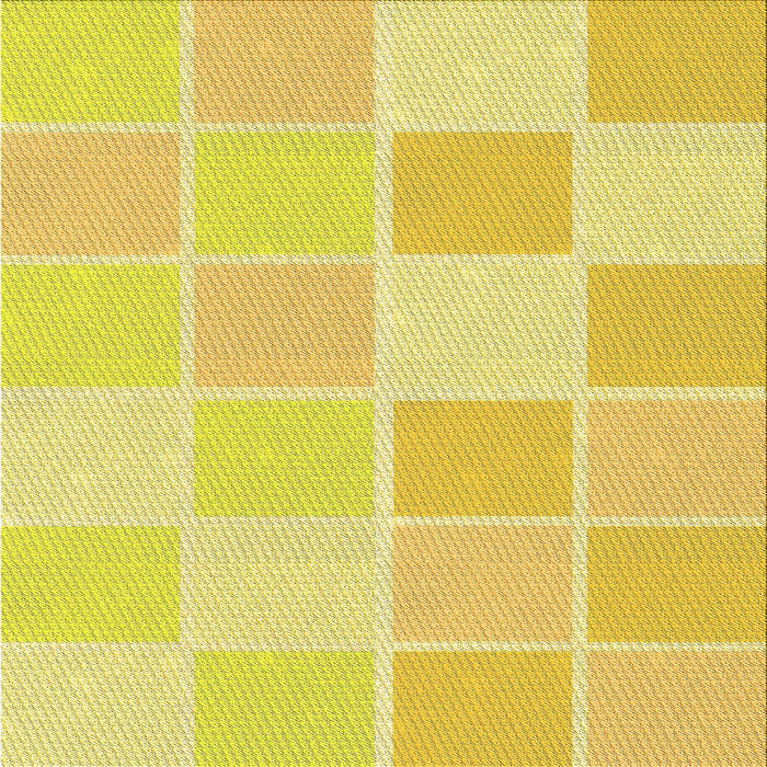 Round Patterned Neon Yellow Rug, pat2169yw