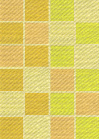 Machine Washable Transitional Neon Yellow Rug, wshpat2169yw