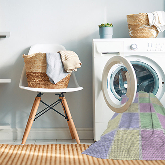 Machine Washable Transitional Dark Gray Rug in a Washing Machine, wshpat2169