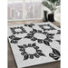 Machine Washable Transitional White Smoke Rug in a Family Room, wshpat216