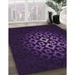 Machine Washable Transitional Deep Purple Rug in a Family Room, wshpat217pur