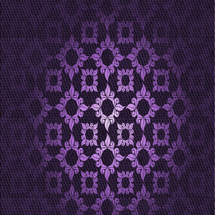 Patterned Deep Purple Rug, pat217pur