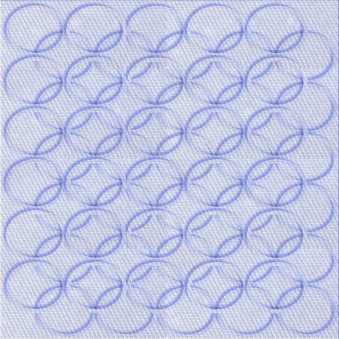 Round Patterned Lavender Blue Rug, pat2170blu