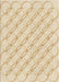 Patterned Golden Blonde Gold Rug, pat2170brn