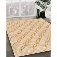 Patterned Golden Blonde Gold Rug, pat2170org