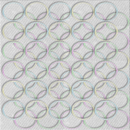Square Patterned Dark Gray Novelty Rug, pat2170