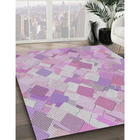 Patterned Pink Novelty Rug, pat2171