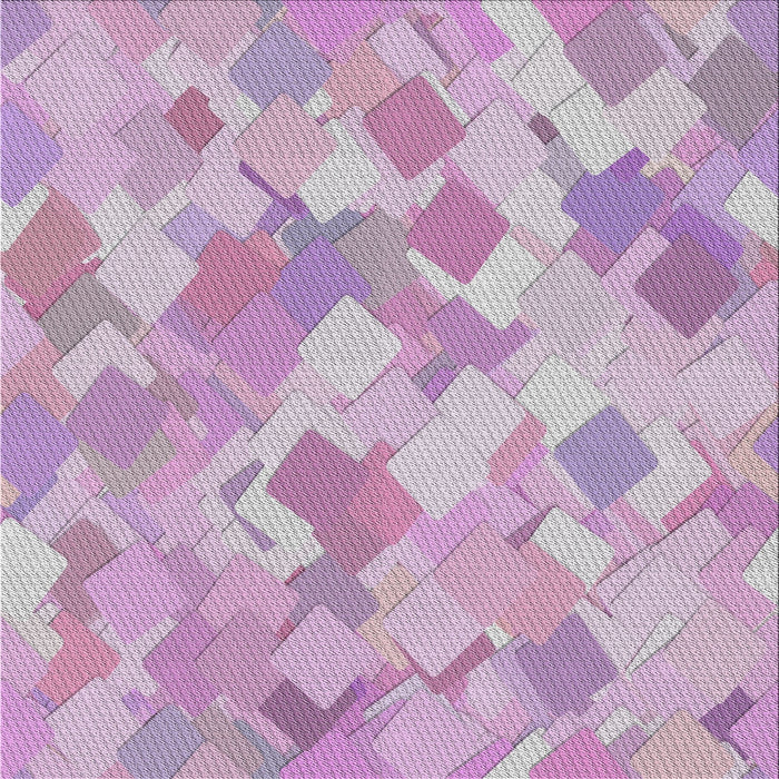 Square Patterned Pink Novelty Rug, pat2171