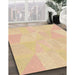 Machine Washable Transitional Orange Rug in a Family Room, wshpat2172org