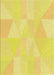 Patterned Golden Brown Yellow Rug, pat2172yw