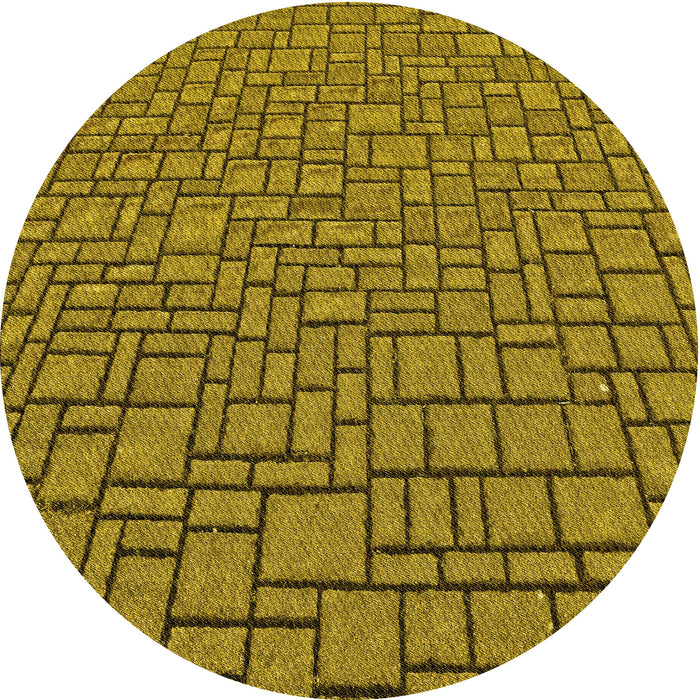 Square Patterned Dark Bronze Brown Rug, pat2173yw