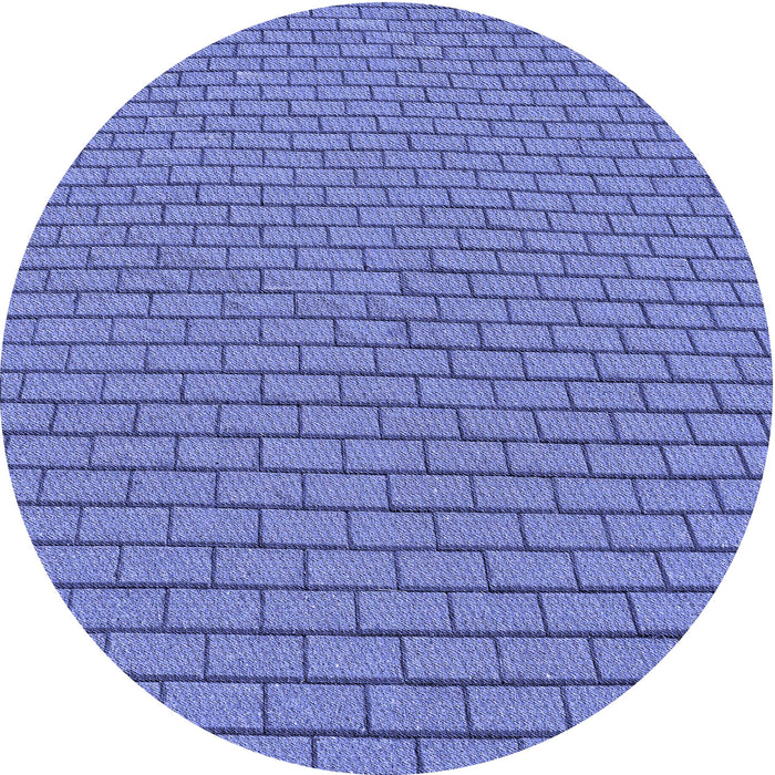 Square Patterned Sky Blue Rug, pat2174blu