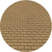 Square Patterned Saddle Brown Rug, pat2174brn