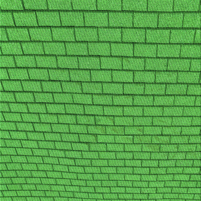 Patterned Green Rug, pat2174grn