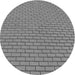 Square Patterned Ash Gray Rug, pat2174gry