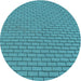 Square Patterned Dark Cyan Green Rug, pat2174lblu