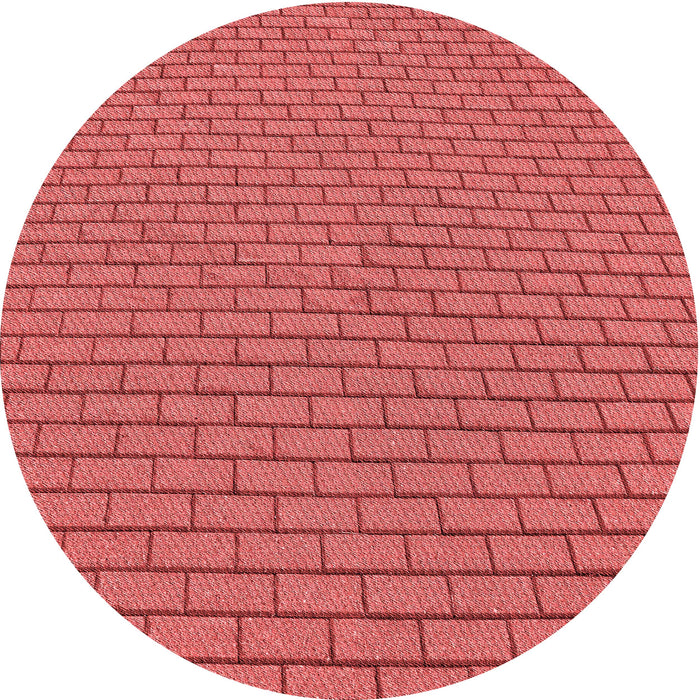 Square Patterned Red Rug, pat2174rd