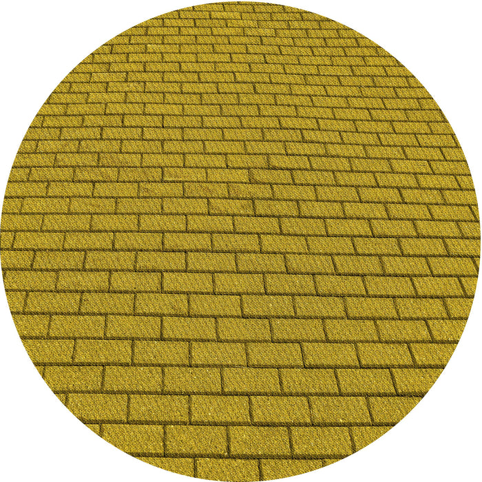 Square Machine Washable Transitional Dark Bisque Brown Rug in a Living Room, wshpat2174yw