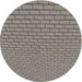 Sideview of Patterned Gray Novelty Rug, pat2174