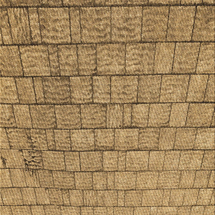 Patterned Yellow Rug, pat2175brn