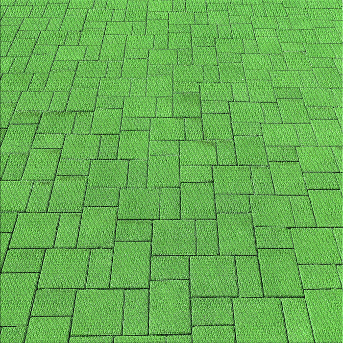 Round Machine Washable Transitional Green Rug, wshpat2176grn