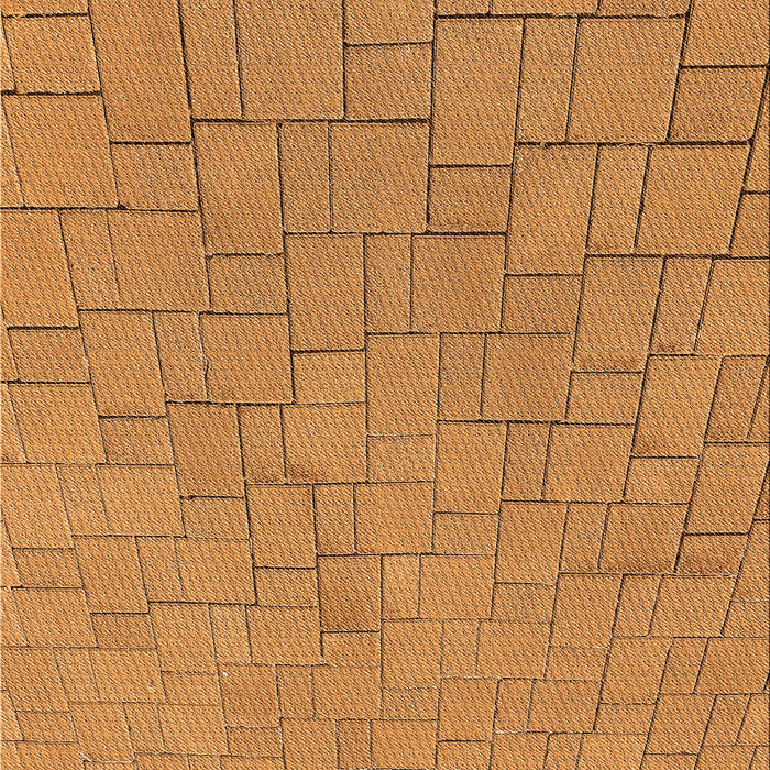 Patterned Dark Orange Rug, pat2176org