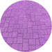 Square Machine Washable Transitional Violet Purple Rug in a Living Room, wshpat2176pur