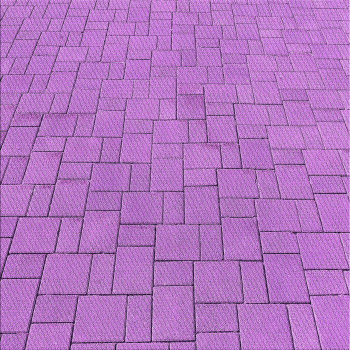 Round Machine Washable Transitional Violet Purple Rug, wshpat2176pur