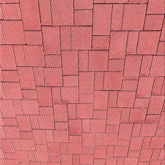 Machine Washable Transitional Fire Red Rug, wshpat2176rd